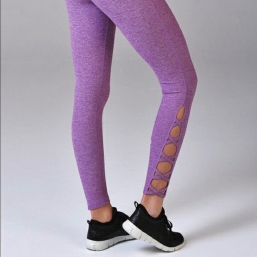 Glyder purple space dye yoga pants size S
